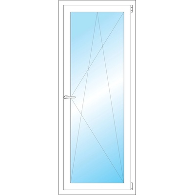 OKNA HNED Plastové okno 63x159 cm (630x1590 mm) bílé otevíravé a sklopné pravé