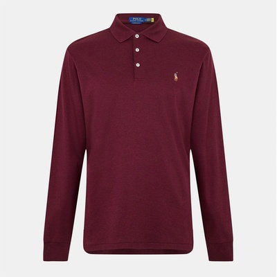 Ralph Lauren Блуза с яка Polo Ralph Lauren Pima Polo Shirt - Spring Wine