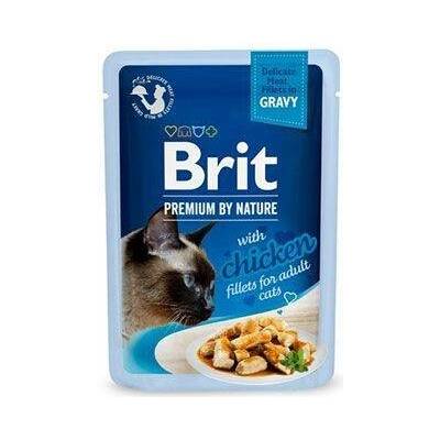 24ks BRIT Premium Cat Delicate Fillets in Gravy with Chicken 85 g