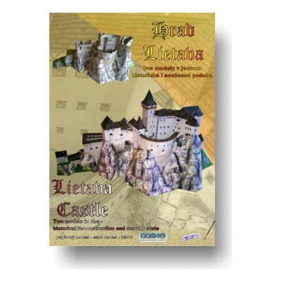 Zdeněk Čechal hrad Lietava 2v1 stavebnice papírového modelu