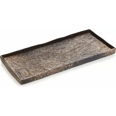 Revol Servírovací tanier SOLSTICE 30 x 13,5 cm zlato porcelán