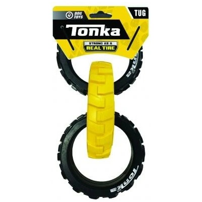 Tonka gumové 3 kruhové ťahadlo s flexibilným vzorom 27 cm