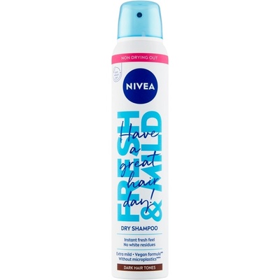 Nivea Fresh Revive Dark Tones suchý šampón pre objem 200 ml
