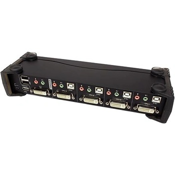 Aten CS-1764A DataSwitch elektronický 4:1 (kláv.,DVI,myš,audio) USB + 2 USB periferie