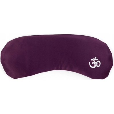 Bodhi Yoga Bodhi meditační polštář na oči OM s organickou levandulí 23 cm Baklažánová