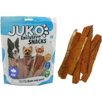 JUKO Snacks Salmon strips with fish skin 250 g