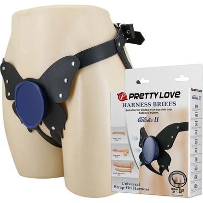 Pretty Love Caldric II Black & Blue Universal Harness Briefs