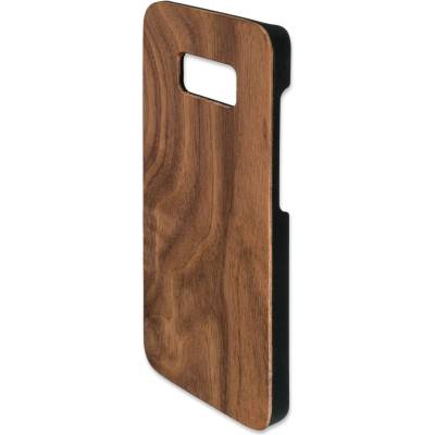 4smarts Clip-On Cover Trendline Wood Walnut - поликарбонатов кейс с гръб от истинско дърво за Samsung Galaxy S8 (орех)