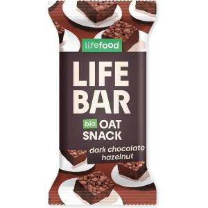 Lifefood Lifebar Oat Snack шоколадов с лешници BIO 40 г Вкус: лешник