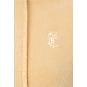 Juicy Couture суичър с цип и качулка дамски ROBERTSON GOLD (JCAP176G)