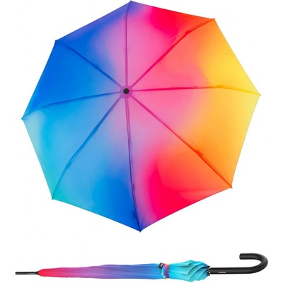 Knirps A.760 Rainbow elegantní holový vystřelovací deštník vícebarevný