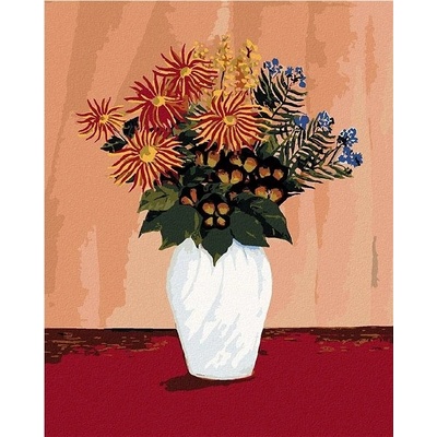zuty Malování Podle Čísel Kytice Květin Henri Rousseau 40 x 50 Cm Plátno Rám