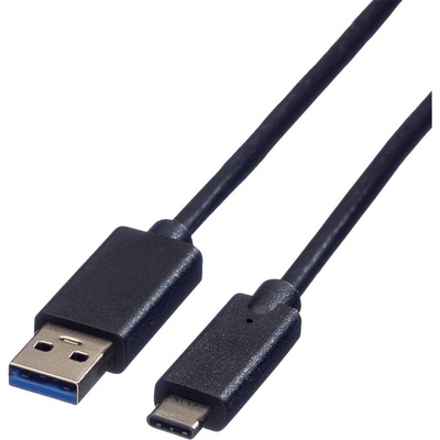 Roline 11.02.9010 USB, USB 3.2 Gen1 (USB 3.0 / USB 3.1 Gen1) USB-A zástrčka, USB-C ™ zástrčka, 0.5m, černý