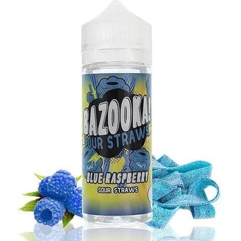 Image 1 of Bazooka Sour Straws Blue Raspberry 100ml