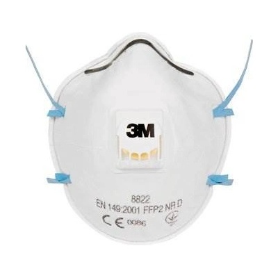 3M Respirátor proti pevným časticiam, FFP2 s ventilom, 8822