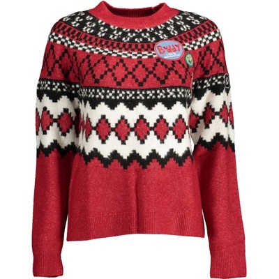 Desigual Дамски пуловер desigual, Цвят Червен (22wwjfan_rosso_3014)
