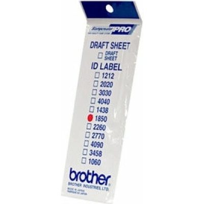 Štítky pro razítka BROTHER ID1850, 18x50mm, 12ks, s průhlednou krytkou (ID1850)