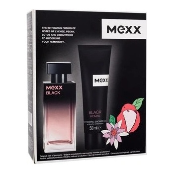 Mexx Black Man EDT 30 ml + sprchový gél 50 ml darčeková sada