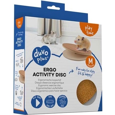 Duvo+ Behací disk drevený pre škrečkov a myši M 25 x 25 x 7 cm