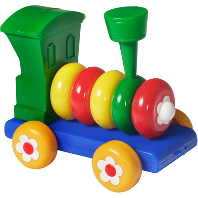 TEDDIES Lokomotiva/Vlak skládací plast 20 cm