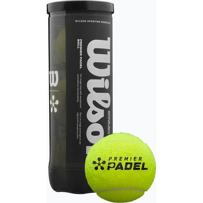 Wilson Топки за падел Wilson Premier 3 бр. жълт