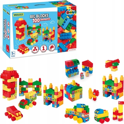 Wader BIG Blocks kostky 100 ks 41593