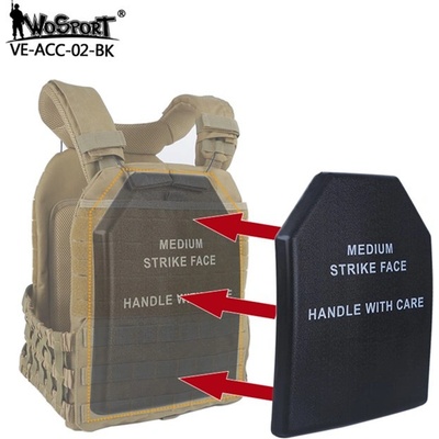 Wosport Replika balistického plátu SAPI do vesty plastová