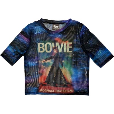 David Bowie Moonage 11 Fade Blue L Дамски Риза (BOWMCT49LBL03)