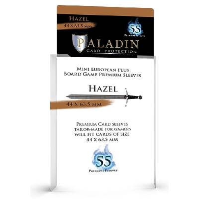 Протектори за карти Paladin Card Protection - Hazel, Mini European Plus, 44 x 63.5 mm (55 бр. ) (PALHAZCLR1)
