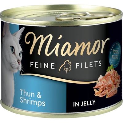 Miamor Feine Filets 24 x 185 g - Tuniak & Krevety v želé