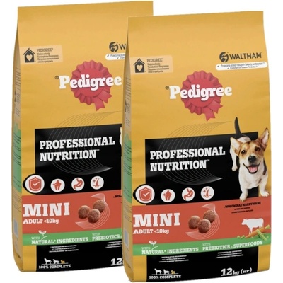 Pedigree Small s hovädzím mäsom a zeleninou 2 x 12 kg