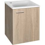 SAPHO Keramia Fresh - Шкаф за мивка 40х50х32 см, платинен дъб 51048DP (51048DP)