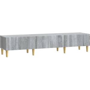 vidaXL ТВ шкаф Сива сонома 147 x 34, 5 x 30 см Инженерна дървесина (894711)