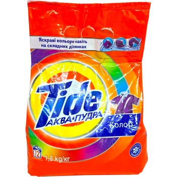 Tide , Aqua Pudra Color, прах за пране за цветни дрехи, 1.8 кг