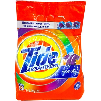 Tide , Aqua Pudra Color, прах за пране за цветни дрехи, 1.8 кг
