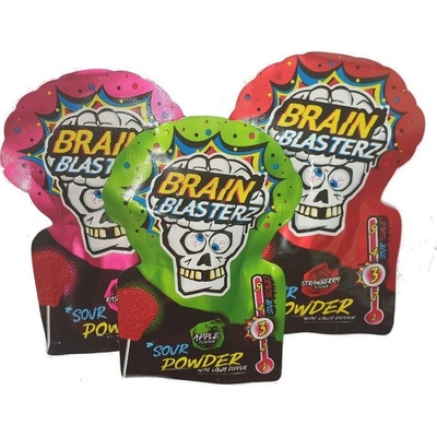 Brain Blasterz Sour Powder with Lolly Dipper Jablka / Jahody / Maliny Level 3 10 g