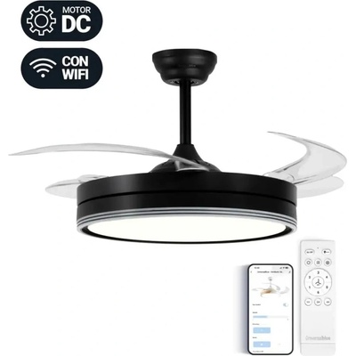 Universal blue Вентилатор за таван Universal Blue Черен