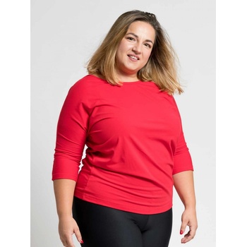 CityZen Dámské bavlnené tričko Plus Size CityZen červené