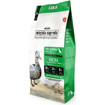 Wiejska Zagroda Monoproteín Kačica chrumkavé M/L 12 kg