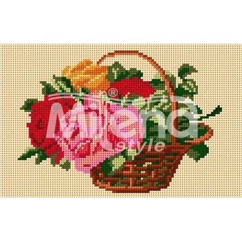 Milena Style Пъстри рози - гоблен със схема