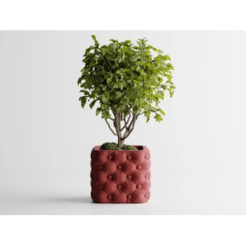 Кашпа Chesterra Малка, 110x110xH95мм- Тъмночервен Мат