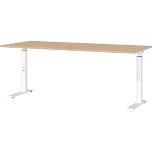 Germania Регулируема работна маса с дъбов плот 80x180 cm Downey - Germania (7912-664)