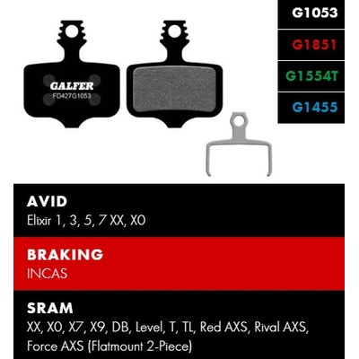 Brzdové platničky Galfer FD427 - Avid, Sram Zmes: PRO