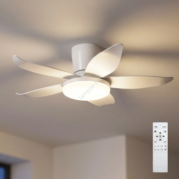 Brilagi - LED димируем таванен вентилатор LED/32W/230V Ø 95 см бял + дистанционно управление (BG3996)