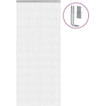 vidaXL Мрежа за врата с верижки, 90x220 см, алуминий (4010013)