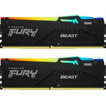 Image 1 of Kingston FURY Beast RGB 32GB (2x16GB) DDR5 5200MHz KF552C40BBAK2-32