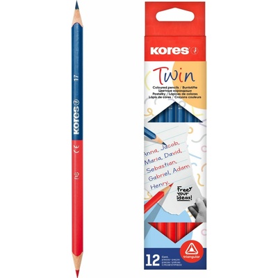 KORES Učiteľská Twin HB, trojhranná (94871)
