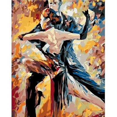zuty Malování podle čísel Taneční pár 80 x 100 cm vypnuté plátno na rám