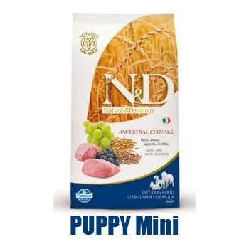 N&D Ancestral Grain Puppy Mini Lamb & Blueberry 0,8 kg