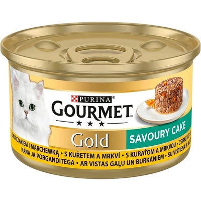 Gourmet Gold Savoury Cake s kuracím mäsom a mrkvou 85 g